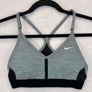 NIKE DriFit Racerback Sports Bra Gray Size XS